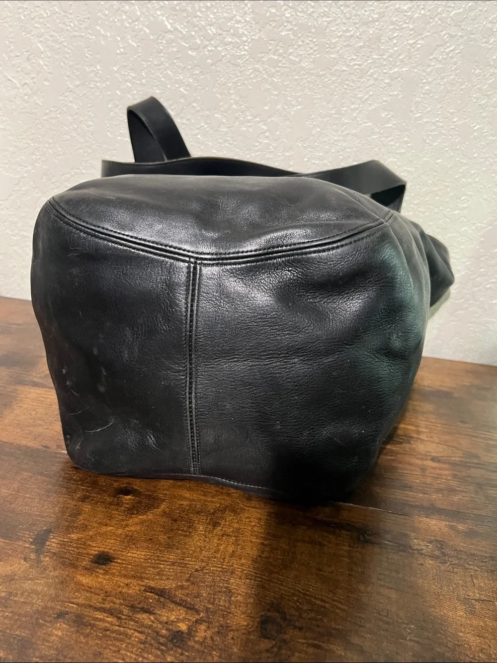 Rare Coach Black Leather Hobo Bag